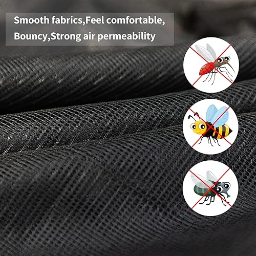 ISAGAPOY Hammock Bug Net The Mosquito Net for Hammocks Lightweight Portable Hammock Netting, Fast and Easy Set Up, Fits All Camping Hammocks - Jamouz