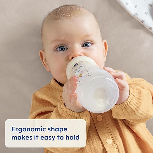 MAM Easy Active Baby Bottle 11oz, Easy Switch Between Breast and Bottle, Easy to Clean, 4+ Months, Girl - Jamouz