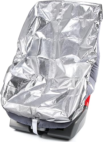 Baby Car Seat Sun Shade Cover,Toddler Car Seat Cooler Car Seat Heat Protector with Draw String,Block Sunlight UV Ray Keeps Baby Seat at A Cool Temperature,Baby Travel Accessories 42.5' x 29' - Jamouz