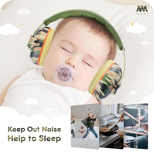 Mumba Baby Ear Protection Noise Cancelling Headphones for Babies and Toddlers Baby Earmuffs - Ages 3-24+ Months - Jamouz