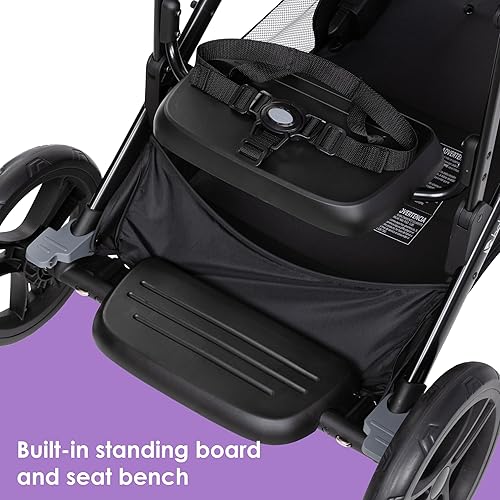 Baby Trend Morph Single to Double Modular Stroller, Dash Black - Jamouz