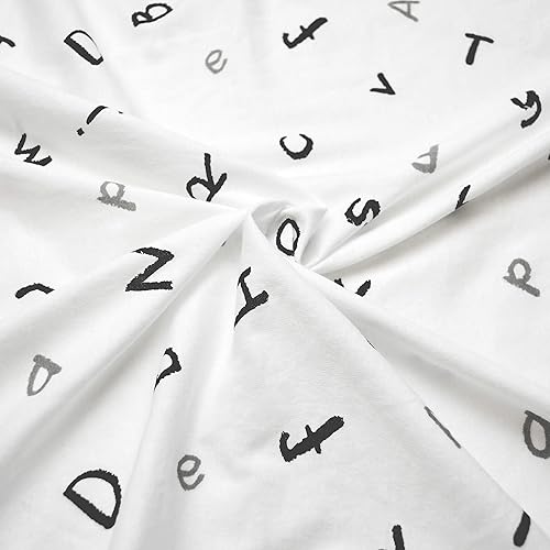 TL Care 2 Pack Fitted Pack N Play Playard Sheet 27' x 39', Soft Breathable Neutral 100% Cotton Jersey Pack and Play Sheet, Gray Star/Gray Zigzag, for Boys and Girls, Fits Most Mini Crib - Jamouz