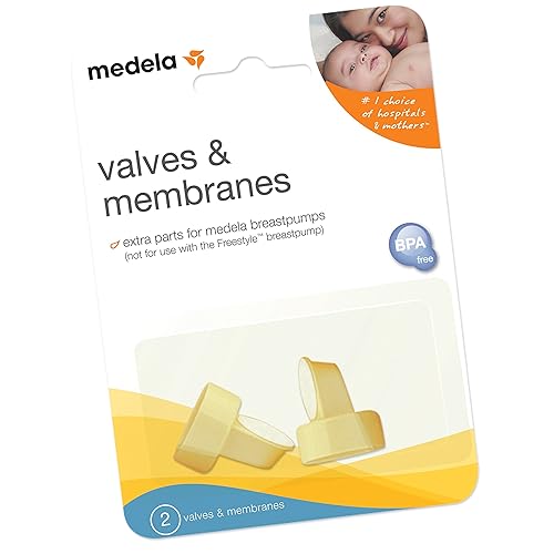 Medela Spare Valves and Membranes, 2 Sets, Authentic Medela Replacement Parts Designed for All Medela Breast Pumps Except Sonata and Freestyle, Made Without BPA - Jamouz