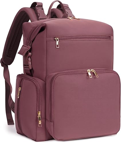 CEI-CEI Neoprene Diaper Bag Backpack with Changing Pad, Large Newborn Baby Maternity Bags Travel Tote with Insulated Pockets (Black) - Jamouz