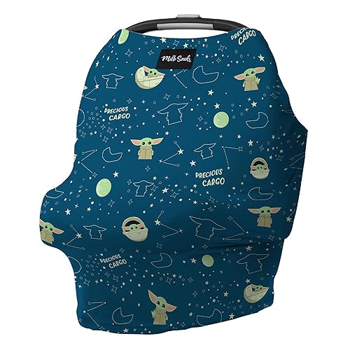 Milk Snob Original Star Wars 5-in-1 Cover, Precious Padawans, Privacy for Breastfeeding, Baby Car Seat, Carrier, Stroller, High Chair, Shopping Cart, Lounger Canopy - Newborn Essentials, Nursing Top - Jamouz
