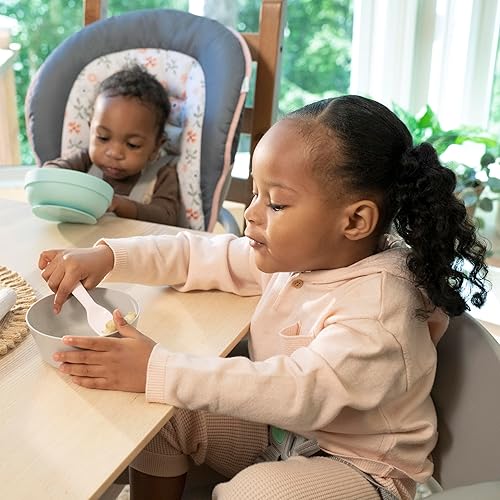 Ingenuity Full Course 6-in-1 High Chair - Baby to 5 Years Old, 6 Convertible Modes, 2 Dishwasher Safe Trays - Astro, 13108 - Jamouz