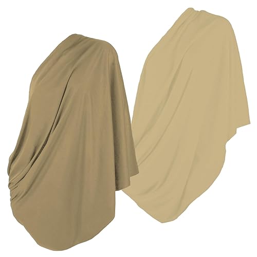 LK Baby 2pk Infinity Nursing Scarf Breastfeeding Cover Ultra Soft (Grey/Navy) - Jamouz