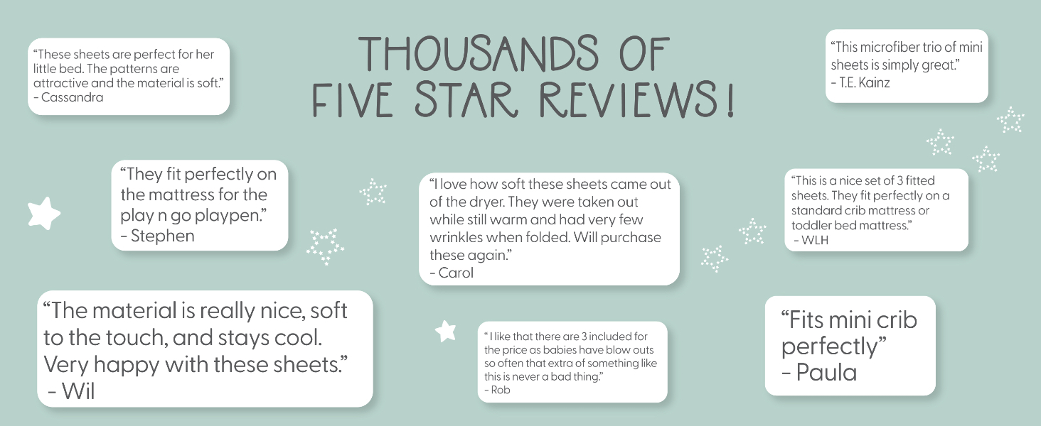 portacrib sheets fitted