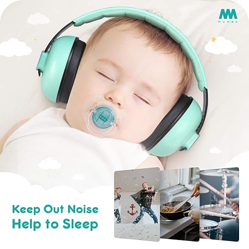 Mumba Baby Ear Protection Noise Cancelling Headphones for Babies and Toddlers Baby Earmuffs - Ages 3-24+ Months - Jamouz