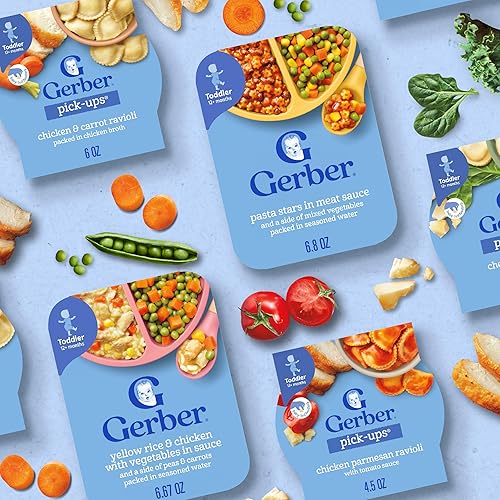 Gerber Mealtime for Toddler Mashed Potatoes & Gravy with Roasted Chicken & Carrots, 6.6 Ounce (Pack of 8) - Jamouz