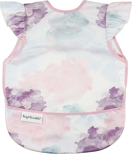 Tiny Twinkle Mess Proof Baby Bib - Waterproof Toddler and Baby Apron Bib - Machine Washable - PFAS and BPA Free - Jamouz