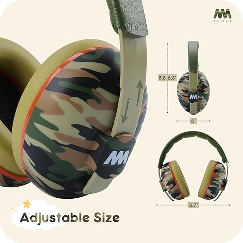 Mumba Baby Ear Protection Noise Cancelling Headphones for Babies and Toddlers Baby Earmuffs - Ages 3-24+ Months - Jamouz