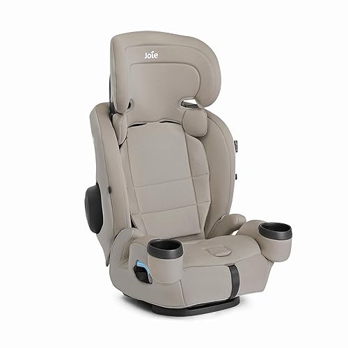 Joie Saffron SI 4-in-1 Car Seat – Car Seat for Infants to Toddlers to Big Kids - 4 Modes, 10-Position No-Rethread Headrest & Harness (Dove) - Jamouz