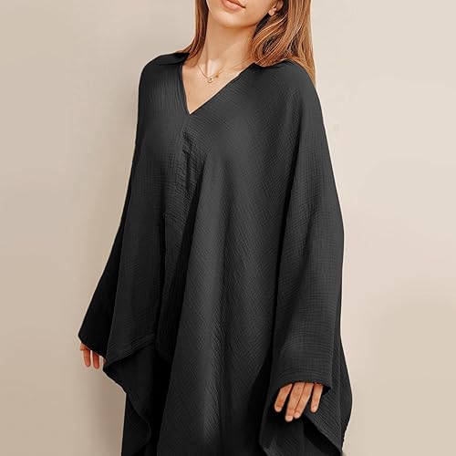 Konssy Muslin Nursing Cover for Breastfeeding, 360° Full Privacy Breathable 100% Cotton Breastfeeding Cover, Multi-use Carseat Canopy - Jamouz