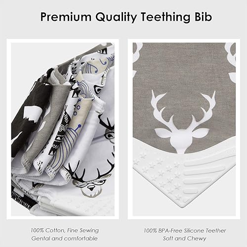 Giftty Baby Teething Bibs Set - Jamouz