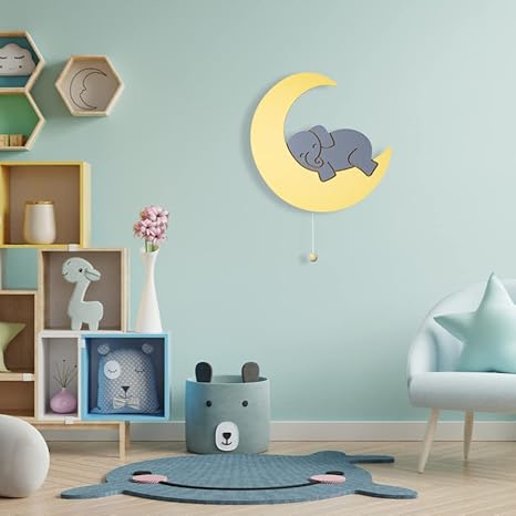 Lumipets Lighted Balloons, Nursery Night Light, Wall Mounted Lighted, Battery Operated Cloud Light Sign–Lightweight Kids Night Light for Babies, Toddlers, Kids - 17.7 x 11.2 x 1.5-in - Jamouz