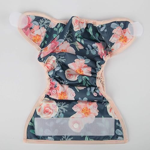 Baby Cloth Diaper Cover Nappy Hook and Loop Double Gusset 6.6lbs to 33lbs (Rabbits Wolves) - Jamouz