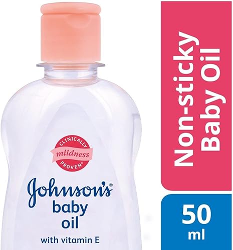 Johnson's Baby Massage Oil, 50 ml / 1.7 FL Oz - 3 Pack - Jamouz