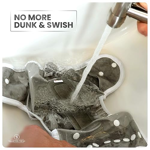 Easy-Install Cloth Diaper Sprayer for Toilets – Luxury Handheld Bidet Attachment – Multi-Use Toilet Faucet with Simple Pressure Control (Curved Sprayhead) - Jamouz