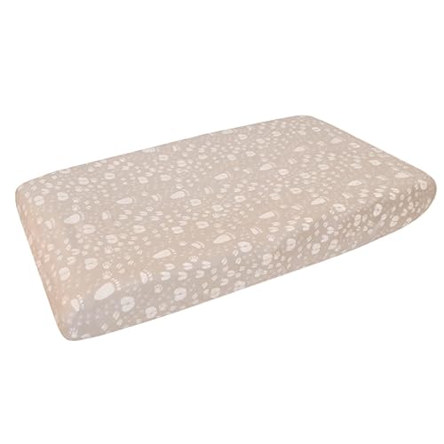Copper Pearl Premium Knit Changing Pad Cover Soft, Stylish, and Universal Fit for All Standard Diaper Changing Pads, Trendy Design Changing Pad Covers, Briar - Jamouz
