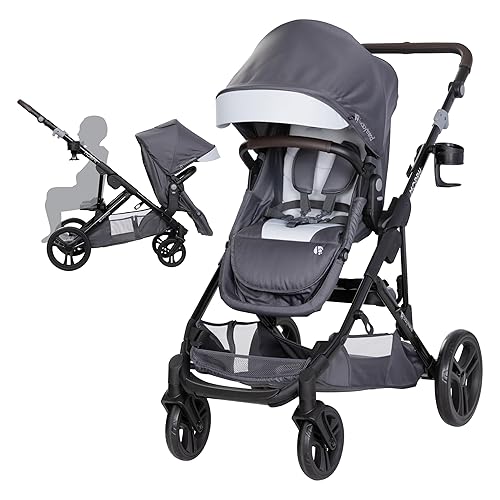 Baby Trend Morph Single to Double Modular Stroller, Dash Black - Jamouz