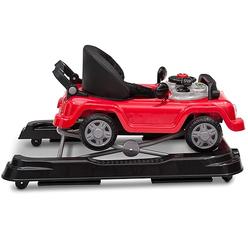 Jeep Classic Wrangler 3-in-1 Grow with Me Walker by Delta Children, Red - Jamouz