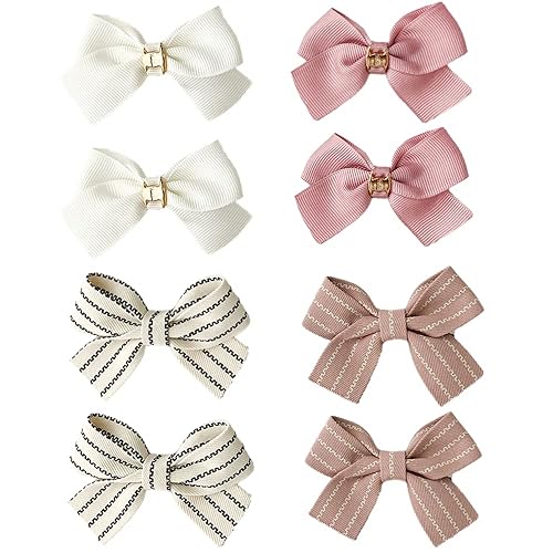 8PCS Baby Girl Dog Gift Wrap Hair Bow Clips Barrettes, Assorted Hair Accessories Alligator Clip for Little Girls Toddler Kids Teens - Jamouz