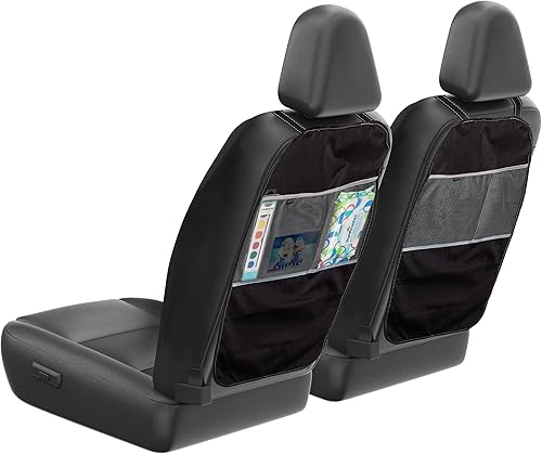 Graco 2 Pack Auto Seat Back Kick Protectors for Kids, Large Kick Mats for Car, Waterproof Automotive Car Back Seat Cover Protect from Dirt, Mud, Stains, Scratches, Fit Most Cars - Jamouz