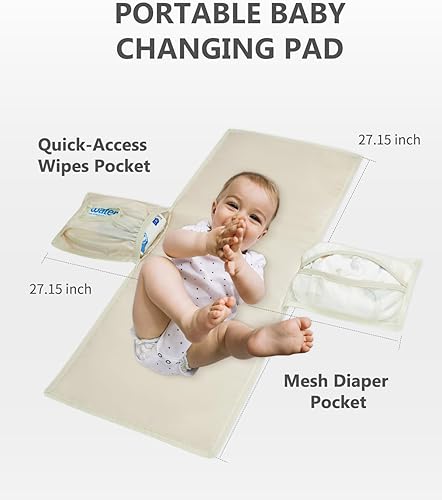 CEI-CEI Neoprene Diaper Bag Backpack with Changing Pad, Large Newborn Baby Maternity Bags Travel Tote with Insulated Pockets (Black) - Jamouz