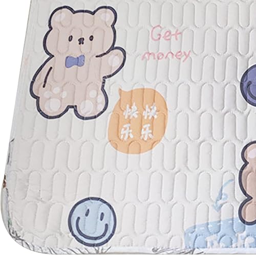 AUNMAS Bed Pads, Reusable Washable Mattress Protector Baby Diaper Changing Pad Liners Baby Crib Mattress (Happy Bear M) - Jamouz