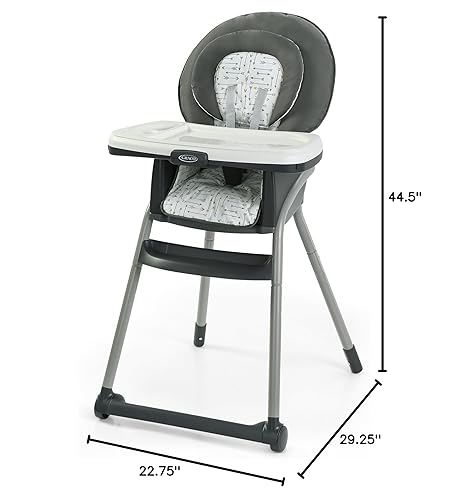 Graco Table2Table Premier Fold 7 in 1 Convertible High Chair | Converts to Dining Booster Seat, Kids Table, and More, Maison - Jamouz