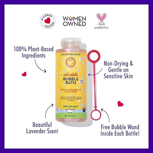 California Baby Calendula Aromatherapy Bubble Bath 13 fl oz (390 ml) - Jamouz