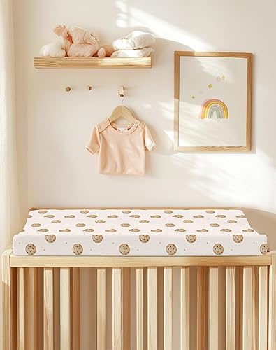 Changing Pad Cover for Baby Boy Girl 2 Pack, Muslin Changing Table Pad Covers with Boho Style, Neutral Nursery Bedding Essentials Soft and Breathable(Dusty Rose & Flower-A) - Jamouz