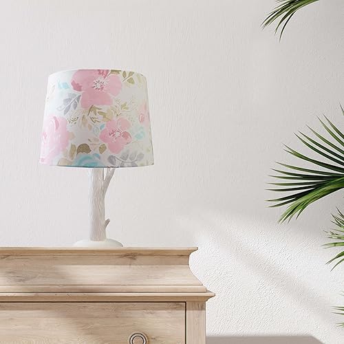 Levtex Baby - Trail Mix Table Lamp and Shade - White Tree with Grey Shade Lamp - Nursery Accessories - Measurements: 16 in. high and 8 in. Diameter - Jamouz