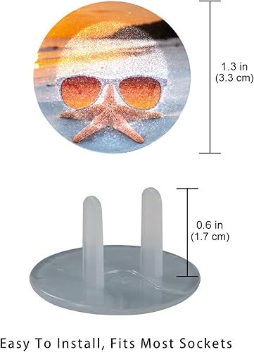 12 PCS Baby Child Proofing Outlet Covers, Electrical Safety Socket Protection Caps for 2-Prong Power Wall Plate Pure Black, czbhg-001 - Jamouz