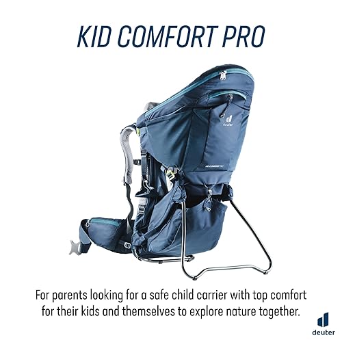Deuter Kid Comfort Pro Child Carrier Backpack for Travel & Hiking with Toddlers - Midnight - Jamouz