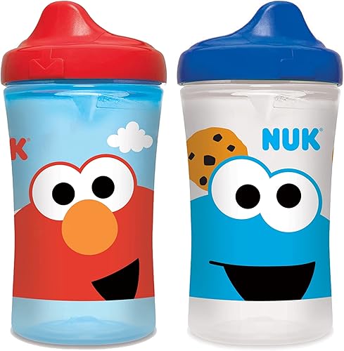 NUK Sesame Street Hard Spout Cup, 10 Oz, 2 Pack – BPA Free, Spill Proof Sippy Cup - Jamouz
