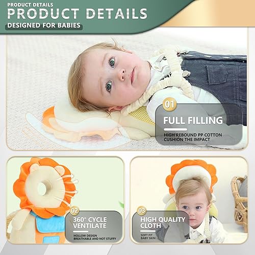 Baby Head Protector Adjustable Baby Head Protection Backpack - Jamouz