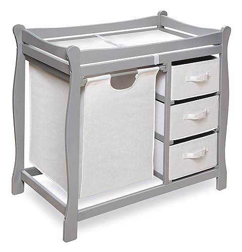 Badger Basket Baby Changing Table, Fresh White/White - Jamouz