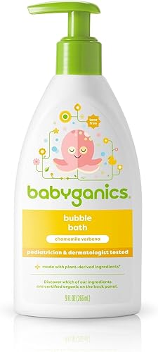 BabyGanics, Bubble Bath, Chamomile Verbena, 9 fl oz (266 ml) - Jamouz