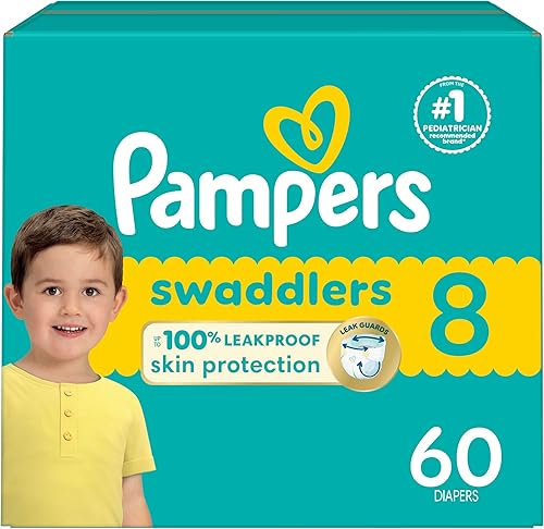 Pampers Swaddlers Diapers Preemie - Size P1, 27 Count, Ultra Soft Disposable Baby Diapers (Pack of 4) - Jamouz