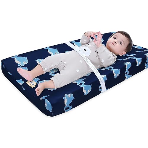 Super Soft and Stretchy Changing Pad Cover 2pk by BlueSnail (Heather Grey) - Jamouz