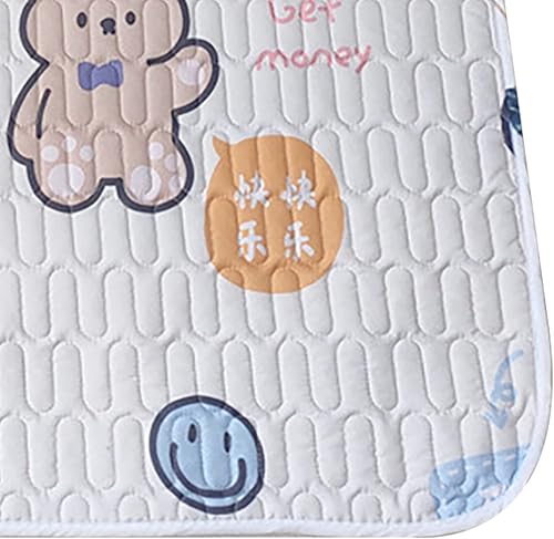 AUNMAS Bed Pads, Reusable Washable Mattress Protector Baby Diaper Changing Pad Liners Baby Crib Mattress (Happy Bear M) - Jamouz