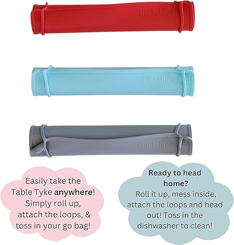 100% Silicone Placemat with Teething Edge Bumper/Spill Stopper | Dishwasher Safe, Travel Ready Non-Slip Suction Activity Mat for Infants, Babies, Toddlers, Children, Kids (Sage Green) - Jamouz