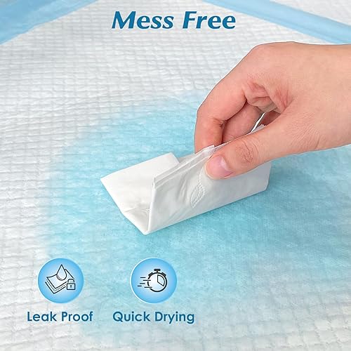 50 Count 30” x 36” Super Absorbency Disposable Underpads, Leakproof Quick Drying, Baby Puppy & Adults Bed Pads Disposable Adults, Dog Pee Pads Extra Large, XXL Incontinence Pads - Jamouz
