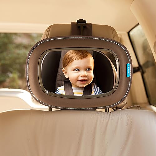 Munchkin® Brica® Baby in-Sight® Car Mirror, Crash Tested and Shatter Resistant, Dark Grey - Jamouz