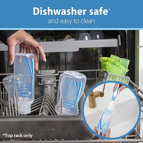 Dr. Brown's Natural Flow® Anti-Colic Options+™ Narrow Bottle to Sippy Gift Set with Soft Silicone Sippy Spout, Removable Silicone Handles, Travel Cap and Bottle Brush - Jamouz