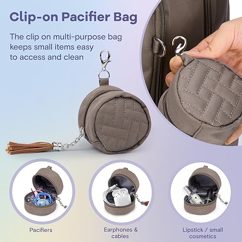 RUVALINO Diaper Bag Backpack, Multifunction Travel Pack Maternity Baby Changing Bags, Large Capacity, Waterproof, Black - Jamouz