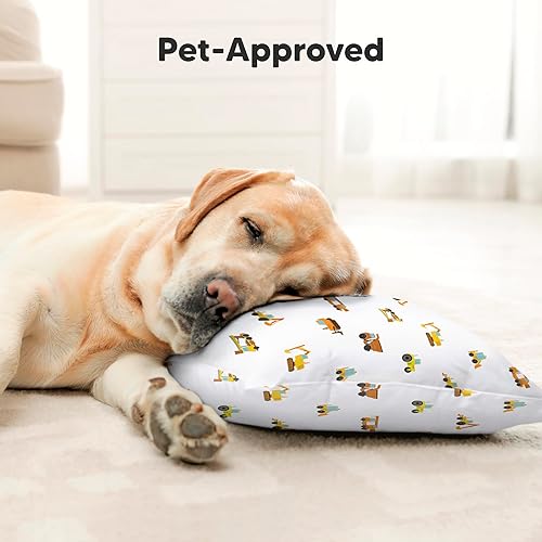 Toddler Pillow with Pillowcase - 13x18 My Little Cuddly Pillow, Viscose Derived From Bamboo Nursery Toddler Pillows for Sleeping,Kids Pillow,Small Travel Pillows,Mini Toddler Bed Pillow (Meadow) - Jamouz