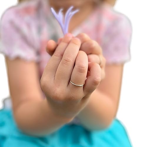 Baby Stacking Rings, Baby Girl or Boy Jewelry 14k Gold, Keepsake for Baby, Baptism Gifts for Baby, Infant (Ring Size 0) - Jamouz